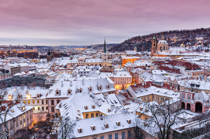 123rf.com nuotr./Žiema Prahoje