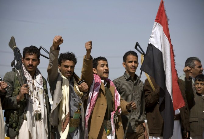 „Scanpix“/AP nuotr./Husių kovotojai Sanoje