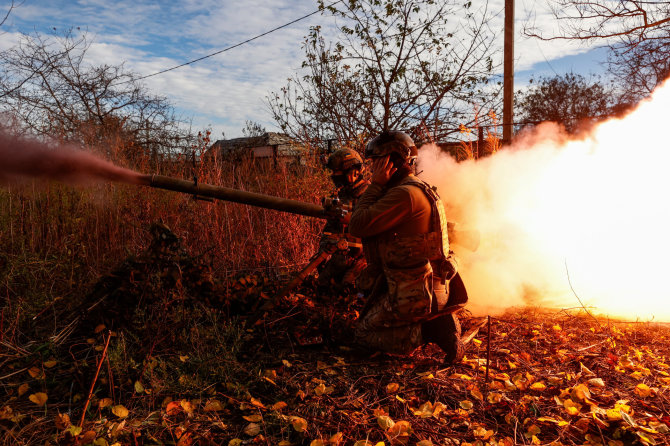 „Reuters“/„Scanpix“/Ukrainos kariai prie Avdijivkos