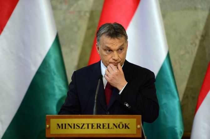 AFP/„Scanpix“ nuotr./Vengrijos premjeras Viktoras Orbanas