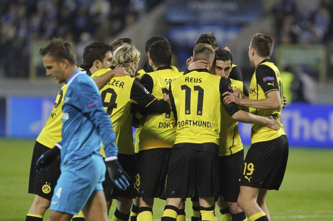 „Reuters“/„Scanpix“ nuotr./„Borussia“ futbolininkai įveikė „Zenit“ žaidėjus