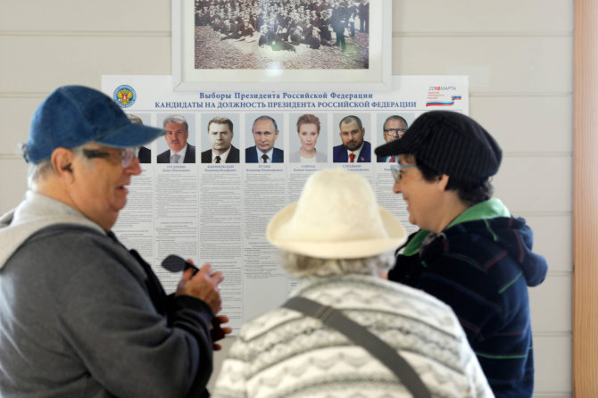 AFP/„Scanpix“ nuotr./Prezidento rinkimai Rusijoje