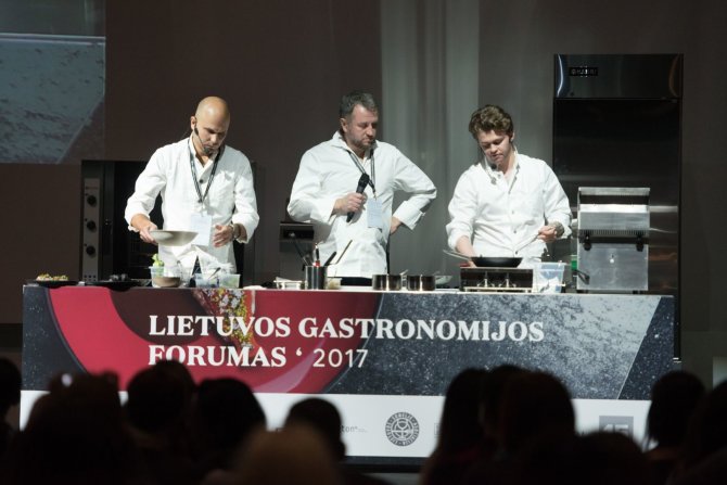 Organizatorių archyvo nuotr./Pirmojo Lietuvos gastronomijos forumo akimirka