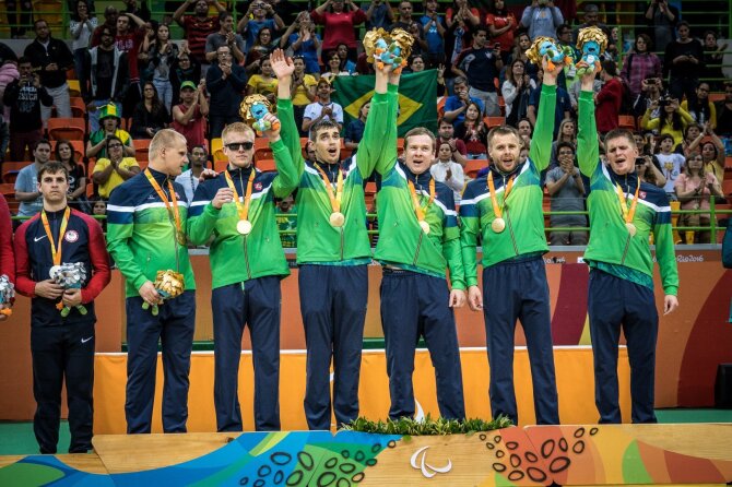 Rimanto Navicko RGB pictures nuotr./Lietuvos golbolo rinktinė – 2016 m. Rio de Žaneiro paralimpinė čempionė