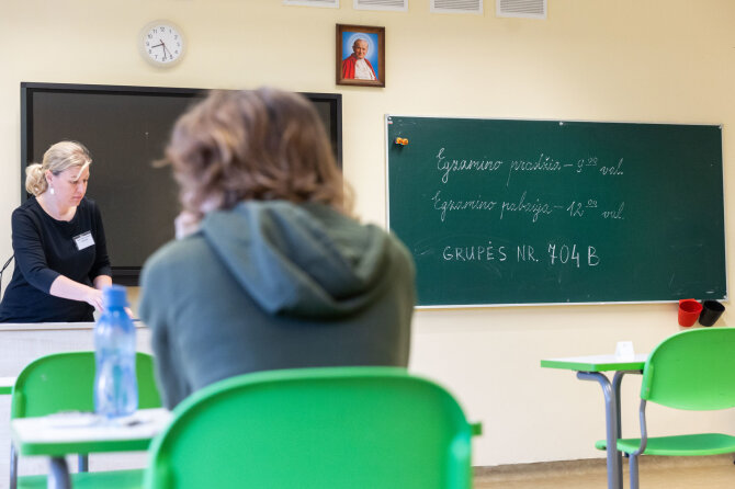 Skirmantas Lisauskas/ BNS nuotr./Matematikos brandos egzaminas
