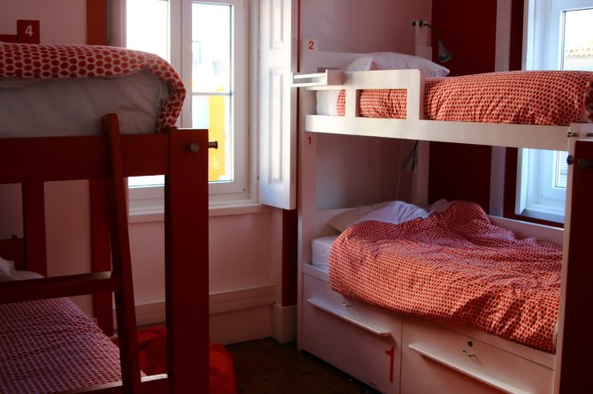 Apsistojus hostelyje ne sezono metu yra didelė tikimybė kelių lovų kambaryje miegoti vienam.