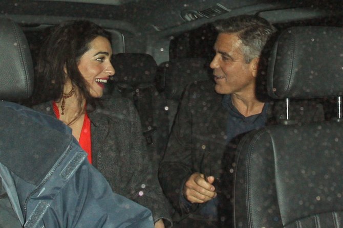 AOP nuotr./George'as Clooney ir Amal Alamuddin