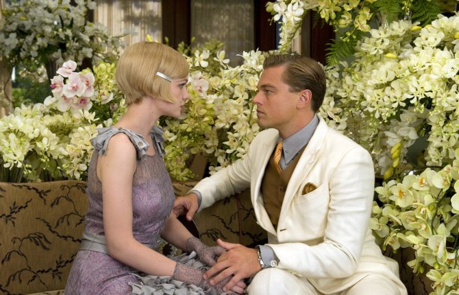 „Scanpix“/AP nuotr./Leonardo DiCaprio ir Carey Mulligan filme „Didysis Getsbis“ (2013 m.)