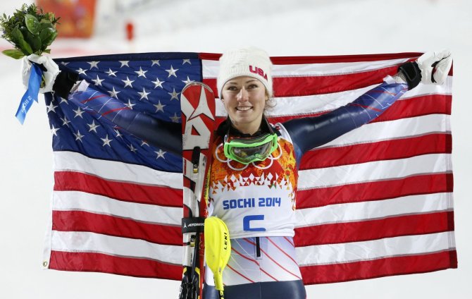 „Reuters“/„Scanpix“ nuotr./Mikaela Shiffrin