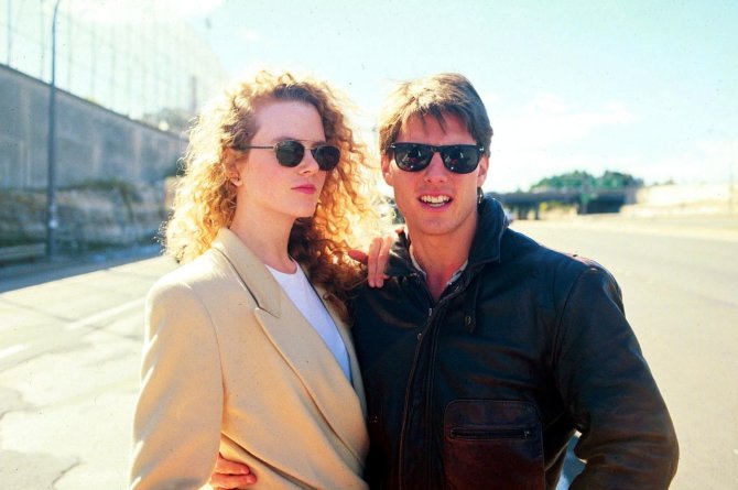 Vida Press nuotr./Nicole Kidman ir Tomas Cruise'as (1990 m.)