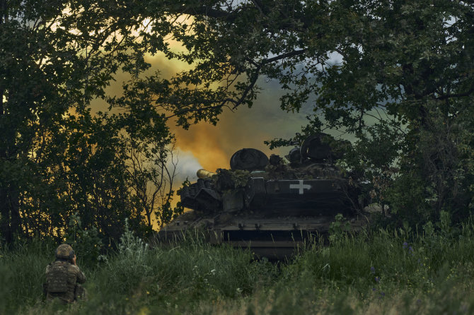 „AP“/„Scanpix“/Ukrainos pajėgos prie Bachmuto