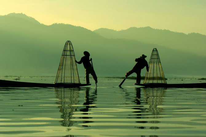 123rf.com nuotr./Mianmare plytintis Inlės ežeras