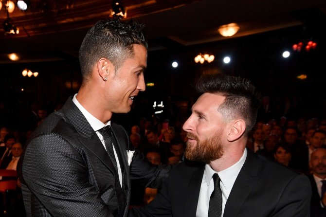 „Scanpix“ nuotr./Cristiano Ronaldo ir Lionelis Messi