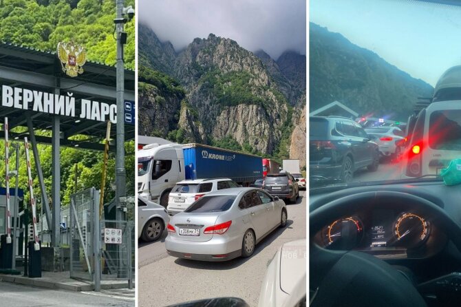 „Ostarožno, novosti“ nuotr./Aukštutinio Larso pasienio punktas Rusijoje