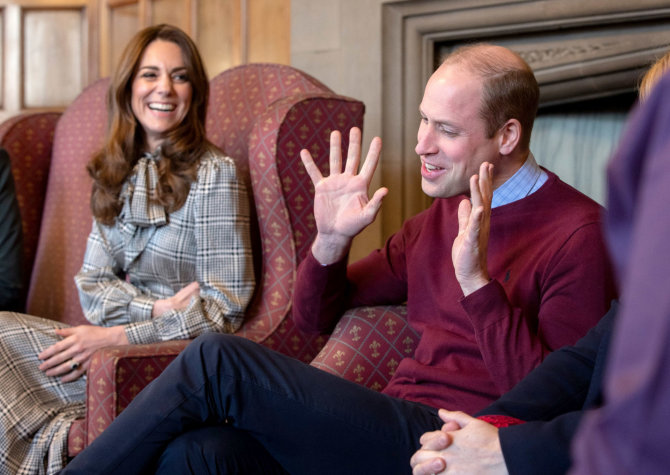 Vida Press nuotr./Kate Middleton su princu Williamu