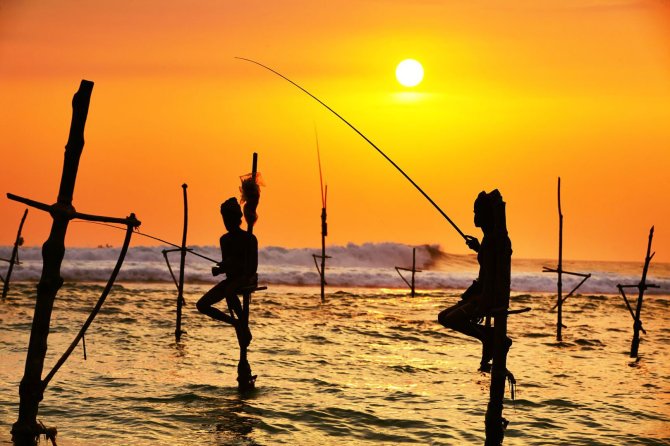 123rf.com nuotr./Egzotiški žvejai Šri Lankoje