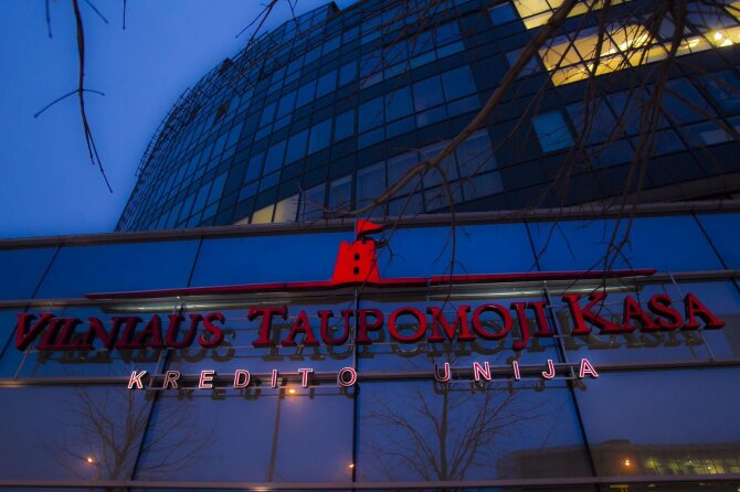 Irmanto Gelūno / 15min nuotr./Didžiausia kredito unija – Vilniaus taupomoji kasa – paskelbta nemokia.