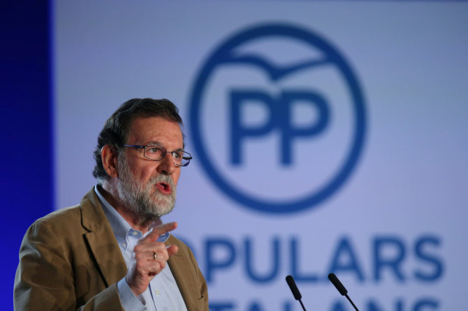 „Reuters“/„Scanpix“ nuotr./Mariano Rajoy Katalonijoje