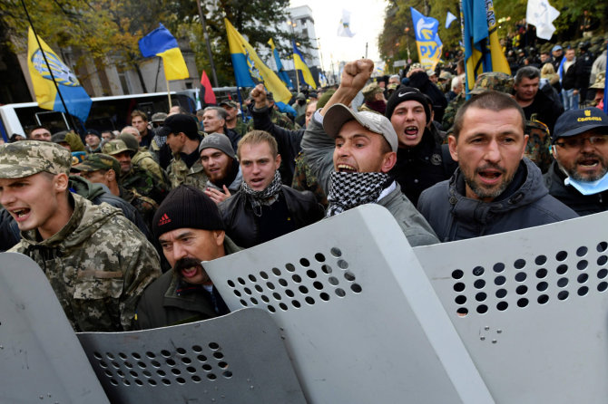 AFP/„Scanpix“ nuotr./Protestas Kijeve