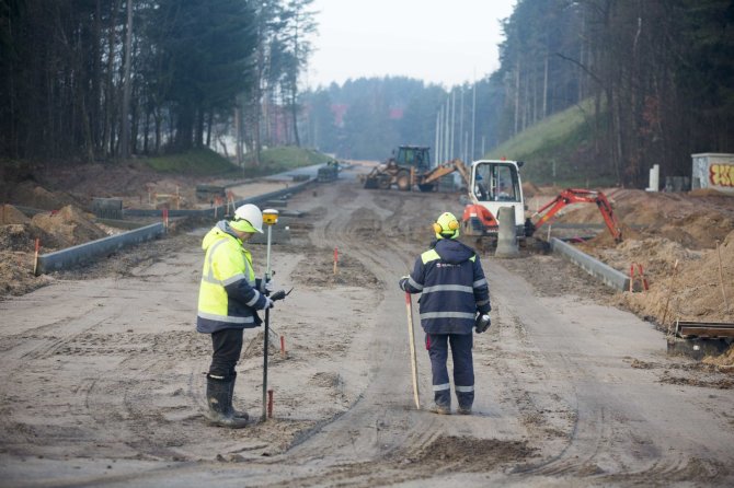 Irmanto Gelūno / 15min nuotr./Santaros gatvės tiesimas