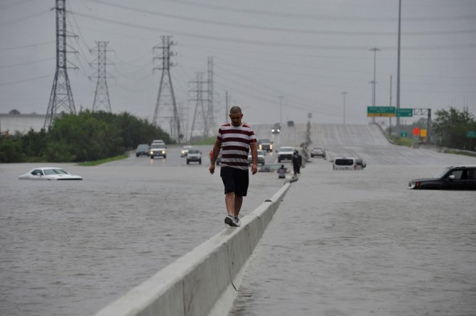 „Reuters“/„Scanpix“ nuotr./Teksasui smogusio uragano Harvey padariniai