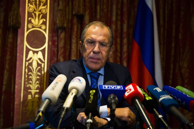 „Reuters“/„Scanpix“ nuotr./Rusijos užsienio reikalų ministras Sergejus Lavrovas