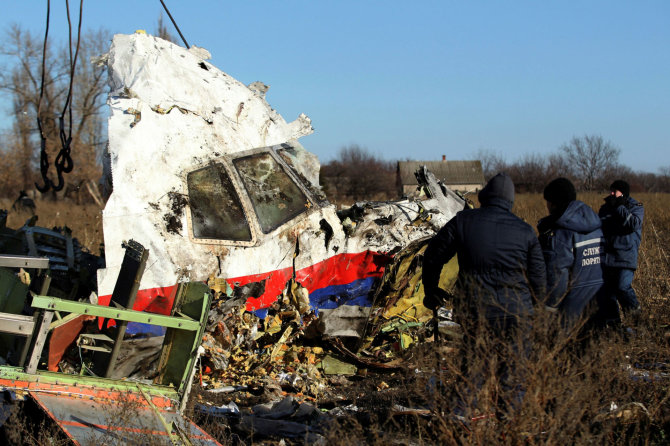 „Reuters“/„Scanpix“ nuotr./MH17 reiso lėktuvo nuolaužos