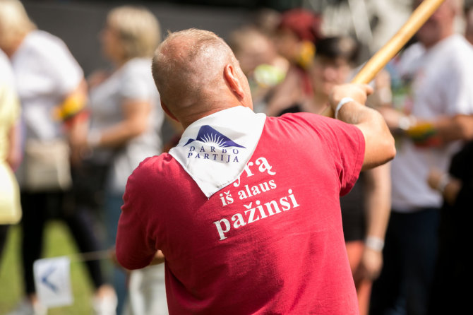 Žygimanto Gedvilos / 15min nuotr./Darbo partijos sąskrydžio akimirka