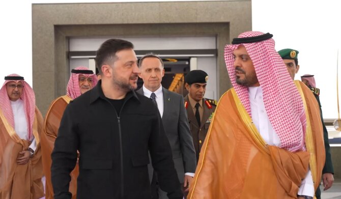 Stopkadras/Volodymyras Zelenskis Saudo Arabijoje