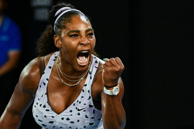 Serena Williams 2020 metais.
