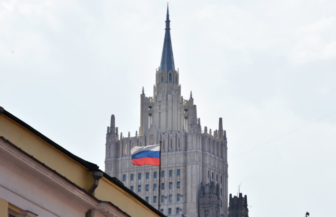 AFP/„Scanpix“ nuotr./Rusijos užsienio reikalų ministerijos pastatas Maskvoje