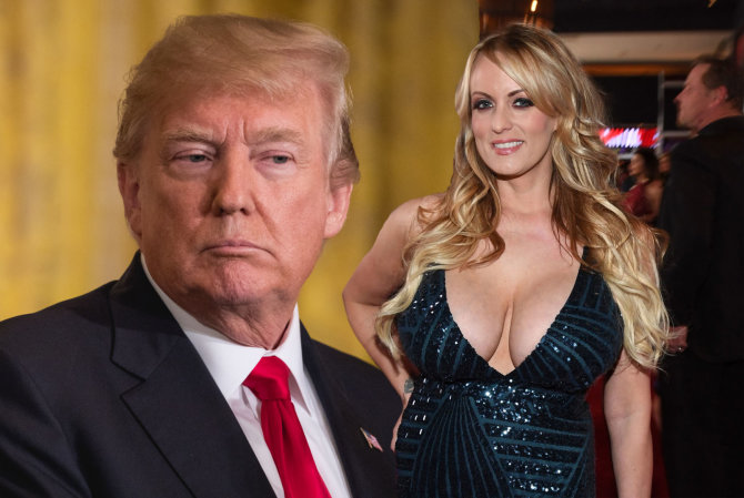 15min montažas / „Scanpix“ nuotr./Donaldas Trumpas ir pornožvaigždė Stormy Daniels
