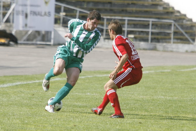 Vilniausfutbolas.lt nuotr./Gerdas Aleksa (kairėje) yra žaidęs Vilniaus „Žalgiryje“.