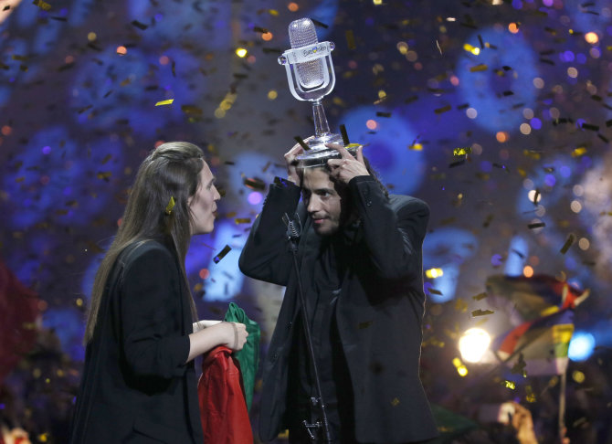 REUTERS/Gleb Garanich/„Eurovizijos“ nugalėtojo Salvadoro Sobralo  spaudos konferencija 