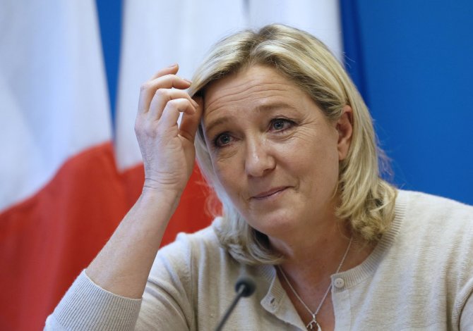 AFP/„Scanpix“ nuotr./„Nacionalinio fronto“ lyderė Marine Le Pen