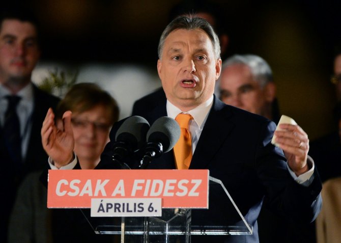 AFP/„Scanpix“ nuotr./Vengrijos premjeras Viktoras Orbanas