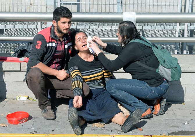 AFP/„Scanpix“ nuotr./Sprogimas Ankaroje