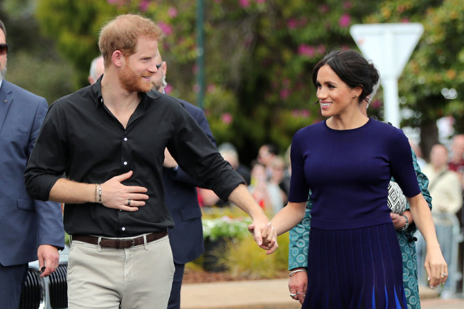 AFP/„Scanpix“ nuotr./Princas Harry ir Sasekso hercogienė Meghan
