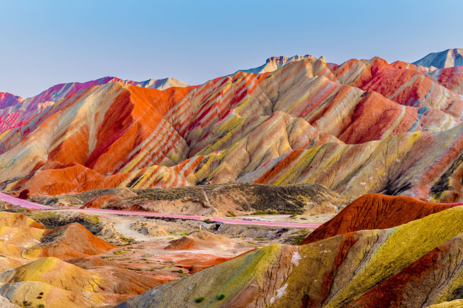 „Shutterstock“ nuotr./Vaivorykštės kalnai, Kinija