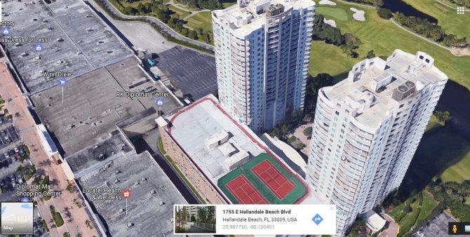 „Google Maps“ nuotr./K.Brazauskienės sūnus turi prabangius apartamentus viename iš šių Majamio dangoraižių