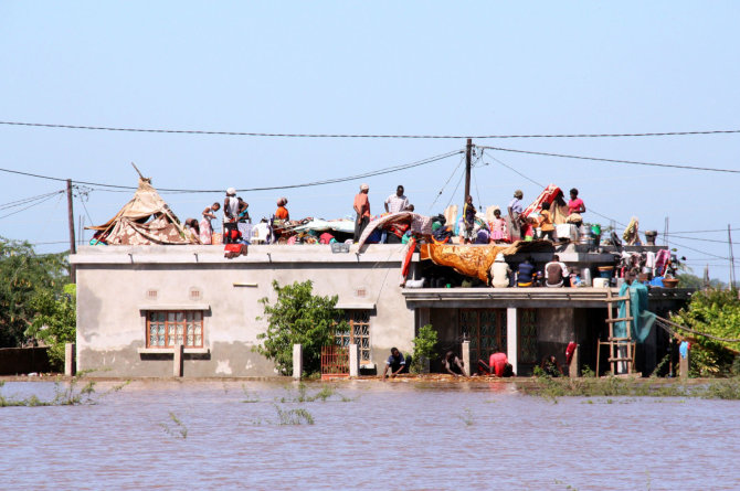 AFP/„Scanpix“ nuotr./Potvyniai Mozambike