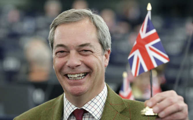 „Reuters“/„Scanpix“ nuotr./Nigelas Farage'as