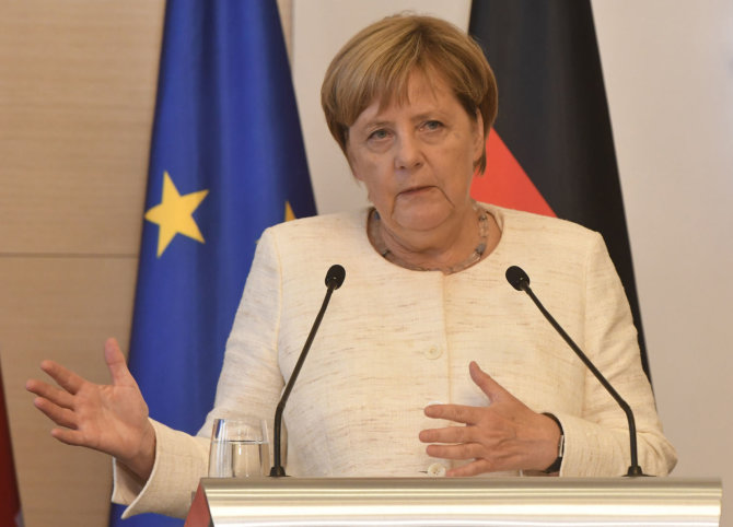 „Reuters“/„Scanpix“ nuotr./Angela Merkel Sakartvele