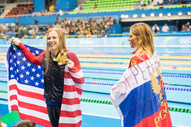 Alfredo Pliadžio nuotr./Lilly King iškovojo auksą