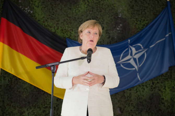 Alfredo Pliadžio nuotr./Angela Merkel lankėsi Rukloje