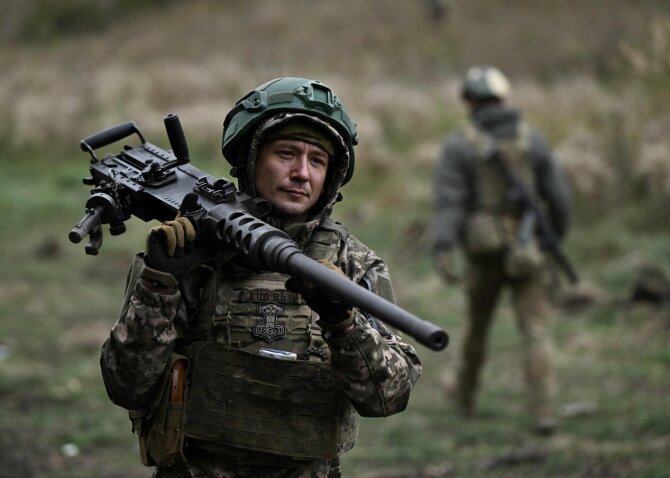 Ukrainos kariai / GENYA SAVILOV / AFP