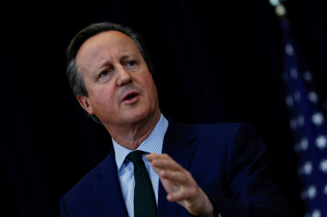 „Reuters“/„Scanpix“/Jungtinės Karalystės užsienio reikalų sekretorius Davidas Cameronas