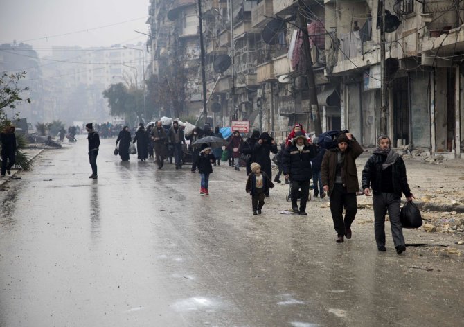 AFP/„Scanpix“ nuotr./Alepas gruodžio viduryje