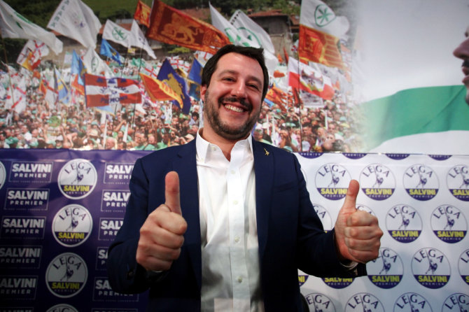 „Scanpix“/„SIPA“ nuotr./Matteo Salvini