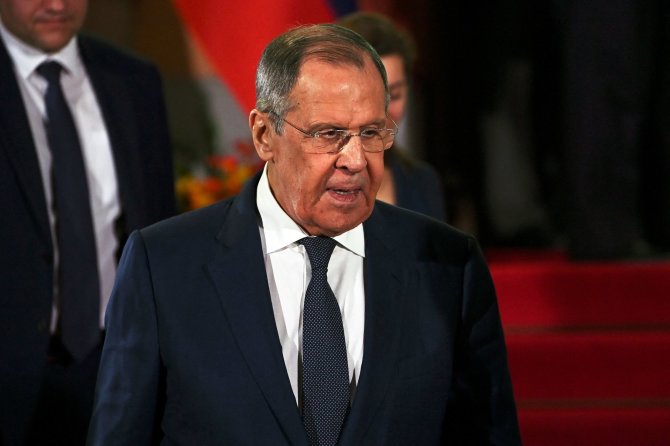 „AFP“/„Scanpix“/Rusijos užsienio reikalų ministras Sergejus Lavrovas